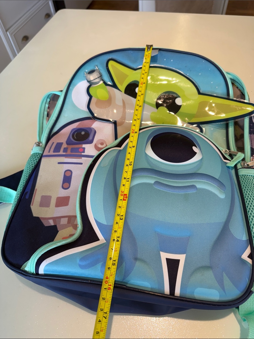 Bioworld Lucasfilm Mandalorian Baby Yoda Character Kids Backpack Blue - Picture 13 of 15